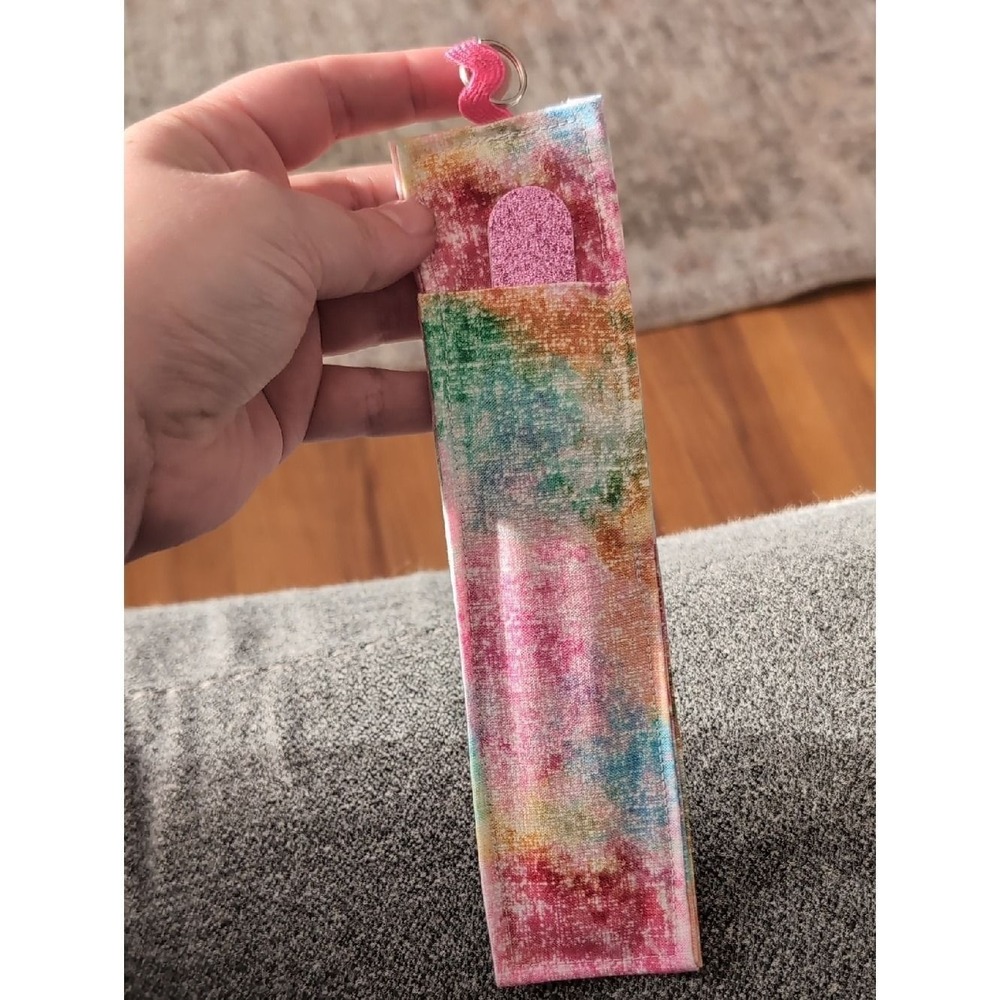 Tie-Dye Pink Multicolor Nail File Holder